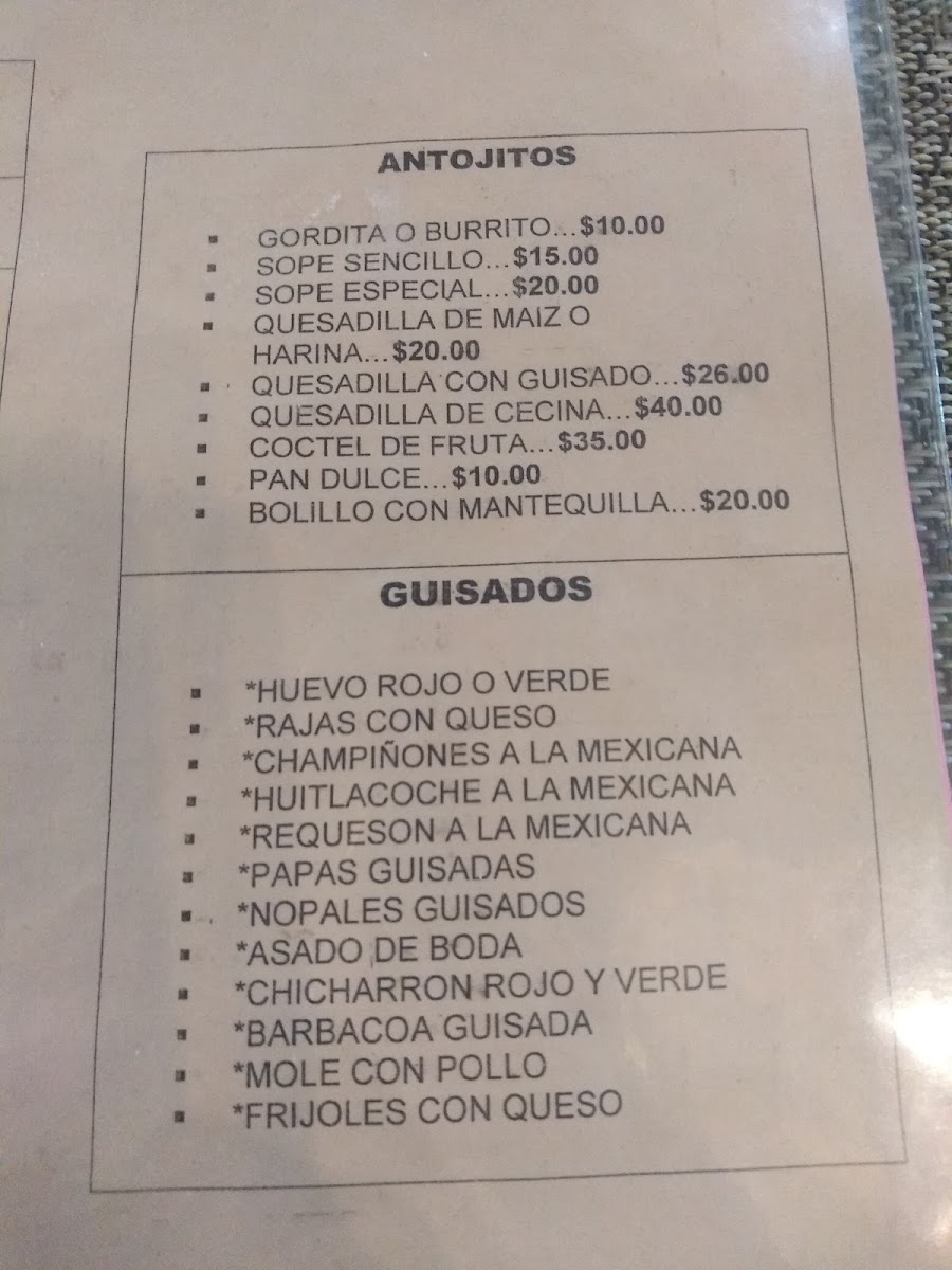 Restaurant La Güera Menu - Image 2
