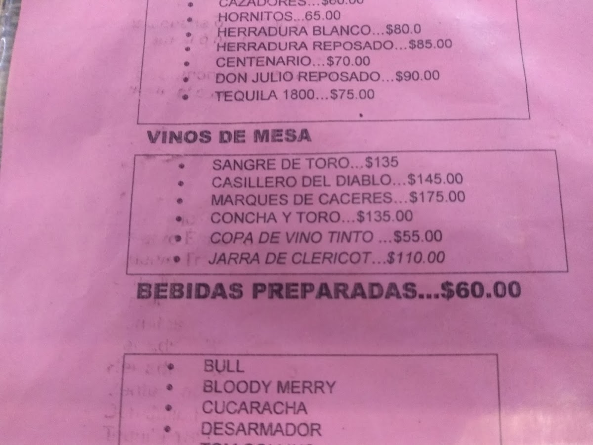 Restaurant La Güera Menu - Image 3