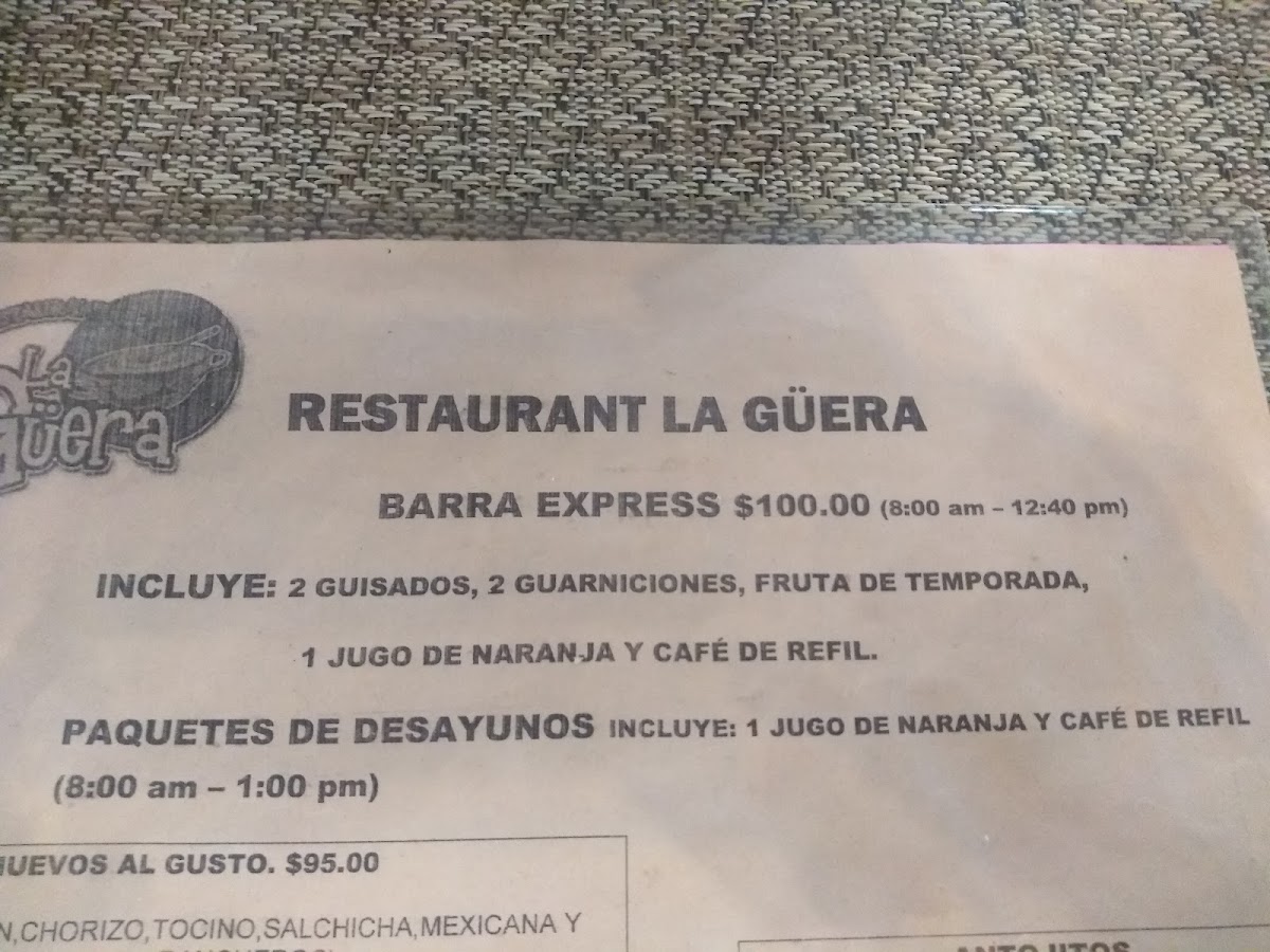 Restaurant La Güera Menu - Image 5